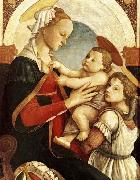 Sandro Botticelli Madonna and Child with an Angel oil on canvas